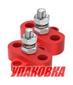 Клемма-штифт одинарная, M10, красная/красная (упаковка из 10 шт.)