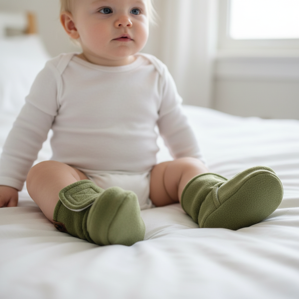 2200-161 Пинетки из флиса (теплый хаки)