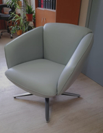 Кресло ZUCCA-R голубое LITCHI-#3