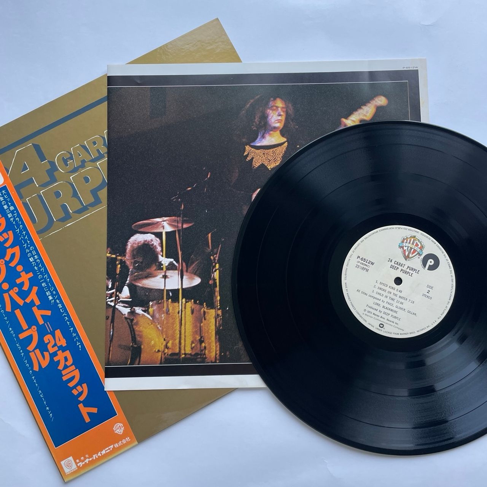 Винтажная виниловая пластинка LP Deep Purple 24 Carat Purple (Япония 1979) (Оби)