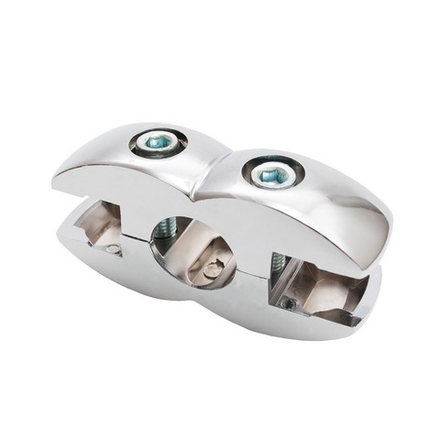 R-7А Держатель для 2-х панелей без вкладок (хром)