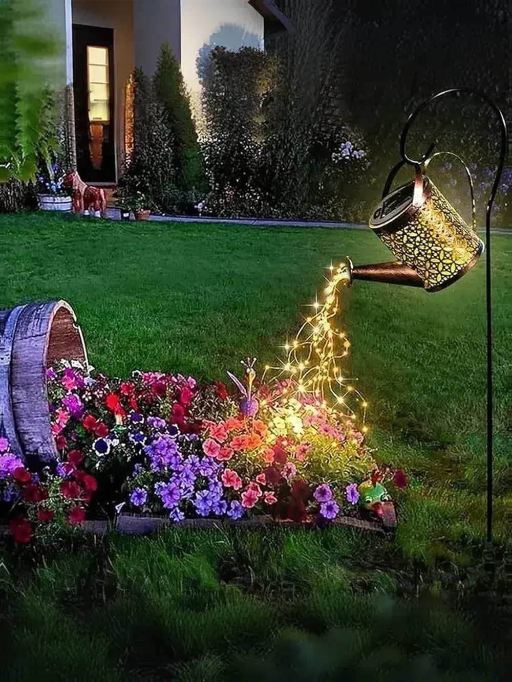 Садовый светильник на солнечной батарее уличный "Лейка"