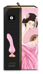 Розовый вибростимулятор SANYA - 18,5 см. (Цвет: розовый)