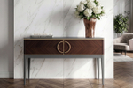 Консоль Garda Decor шпон 2 ящика 120*80*35 см