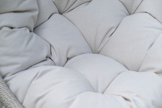 "Севилья" кресло-кокон из искусственного ротанга, цвет светло-серый