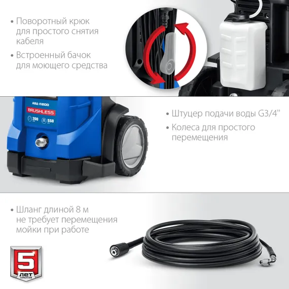 Мойка высокого давления ЗУБР АВД-П200