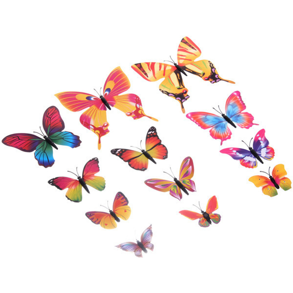 Набор для декора «Волшебные бабочки» 12 шт, Мультицвет