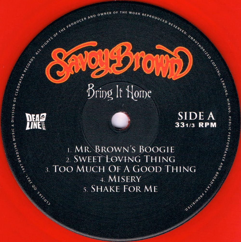 Savoy Brown / Bring It Home (Coloured Vinyl)(LP)