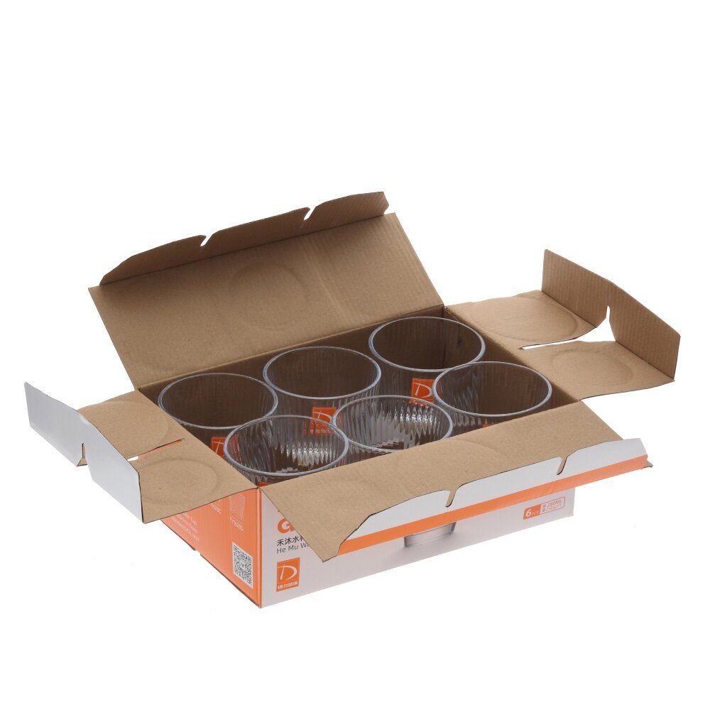 GAEM Набор из 6-ти стаканов, 280 мл, L27 W17,5 H9,5 см