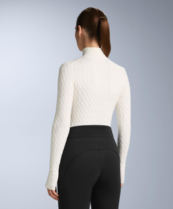 Oysho Термофутболка Base Layer с жаккардовым узором, белый