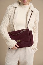 KELLY M марсала из замши