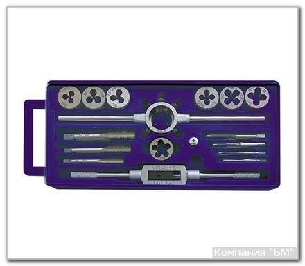 Набор резьбонар. 16 пр. пласт. футл. БМ