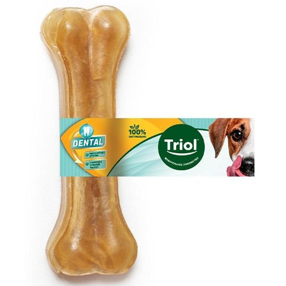 Косточка жевательная DENTAL, 16см, 80г (уп. 1шт.), Triol