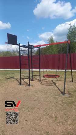 Монтаж уличного спортивно-игрового комплекса Sv Sport