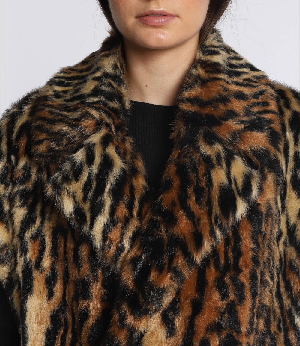 futrzany безрукавка gilet TWINSET - коричневый(222TP2182)