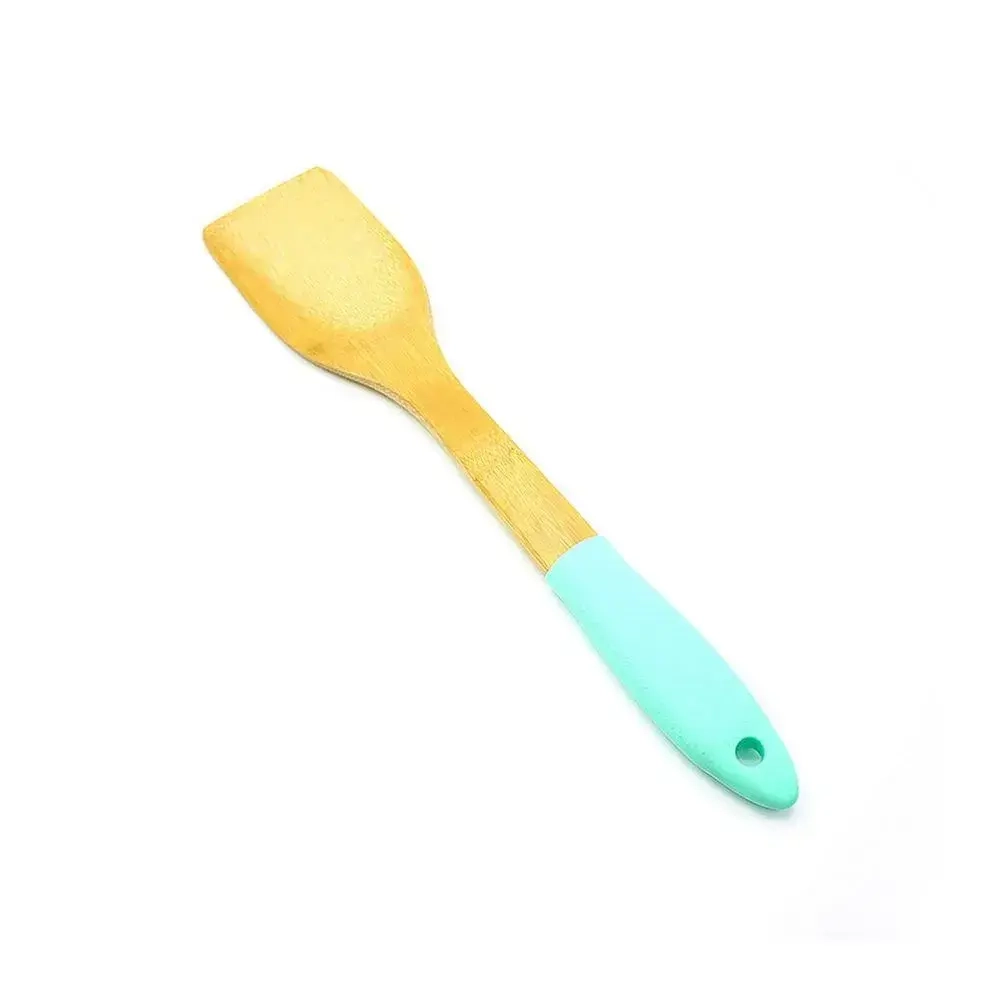 Лопатка кулинарная бамбук/силикон.ручка 30см