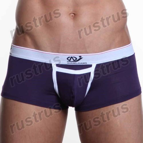 Мужские трусы хипсы фиолетовые WANGJIANG WG00004