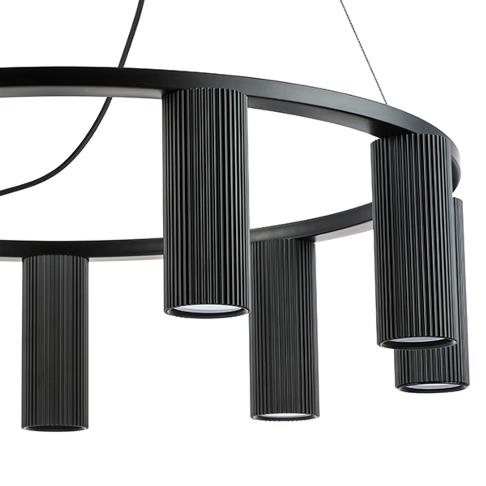 718097 Люстра ROMA 9х28W GU10 (led) ЧЕРНЫЙ