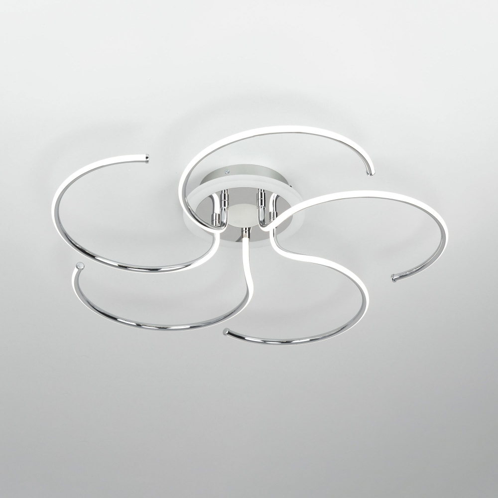 Citilux Джемини CL229251E LED RGB Люстра с пультом Хром