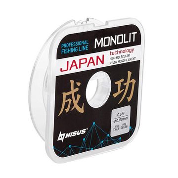 Леска MONOLIT 0,128mm/50m Nylon Transparent (N-MO-0.128-50) Nisus