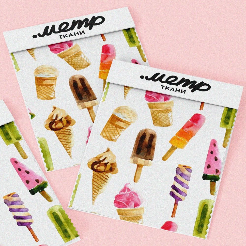 Ткань муслин мороженное