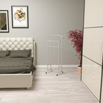 ВЕШАЛКА КОСТЬЮМНАЯ ЗМИ СТИЛЬ 3 БЕЛОЕ СЕРЕБРО ВНП300(б)