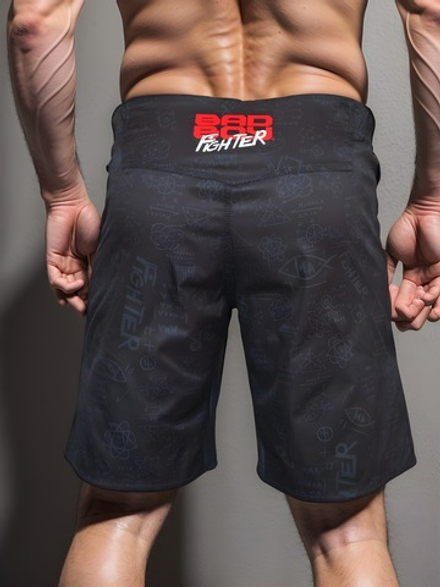 Шорты для MMA Bad Boy Fighter Pattern черный/красный