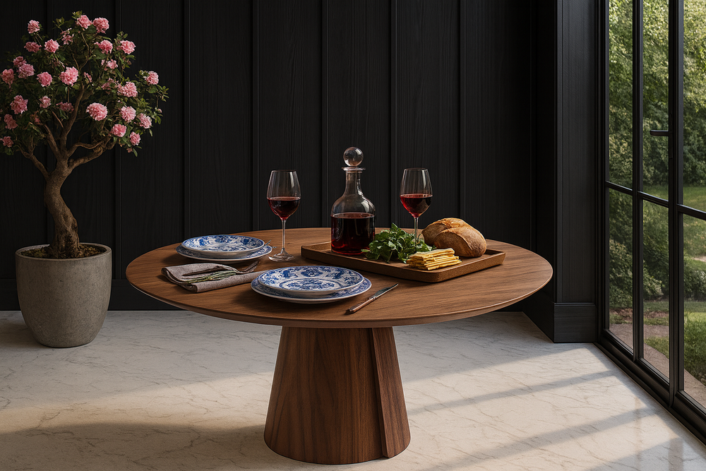 Обеденный стол ROLL WOOD walnut