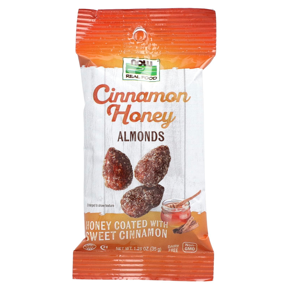 NOW Foods, Корица, мед и миндаль, 10 порционных пакетиков, 35 г (1,25 унции)