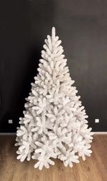 Искусственная белая елка «Жемчужная» (пвх) 240 см / 2.4 м