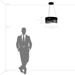 703143 Люстра HELIO 27W LED 1344LM ШАМПАНЬ 3500K