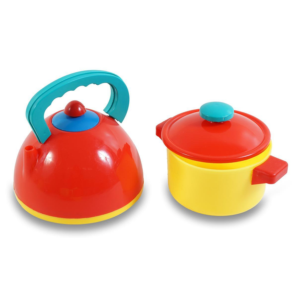 Пластмассовый игрушечный набор "Посуда" (13*13*31 см), пакет