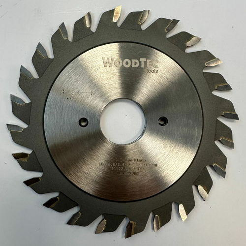 Подрезная составная пила WoodTec для форматно-раскроечных станков Ø100 х 20 х 2,8-3,6 Z = 12 + 12