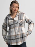 Рубашка теплая с капюшоном Олиссия (серая) Б15504-18М LT Collection