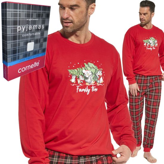 Пижама мужская с длинным рукавом и брюками Cornette 115/203