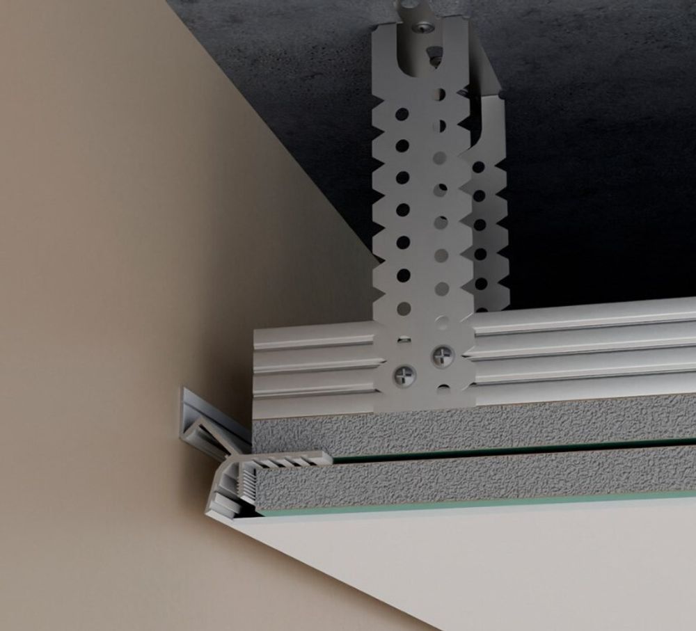 Потолочный профиль Pro Design Gipps 594 белый, 2700x36,4x41,6 мм