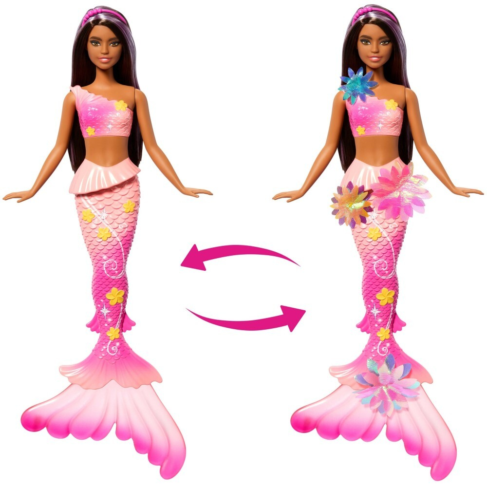 Barbie - Кукла с длинными волосами Русалка Блоссомс JDM73