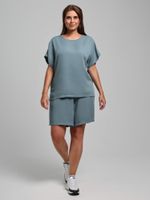 Блузка Летний драйв-4 Виотекс СЕРЫЙ