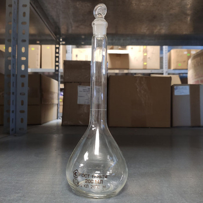 Колба мерная 2- 200мл ПМ со стекл. пробкой, шт.