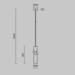 Подвесной светильник Maytoni MOD303PL-01CFL3