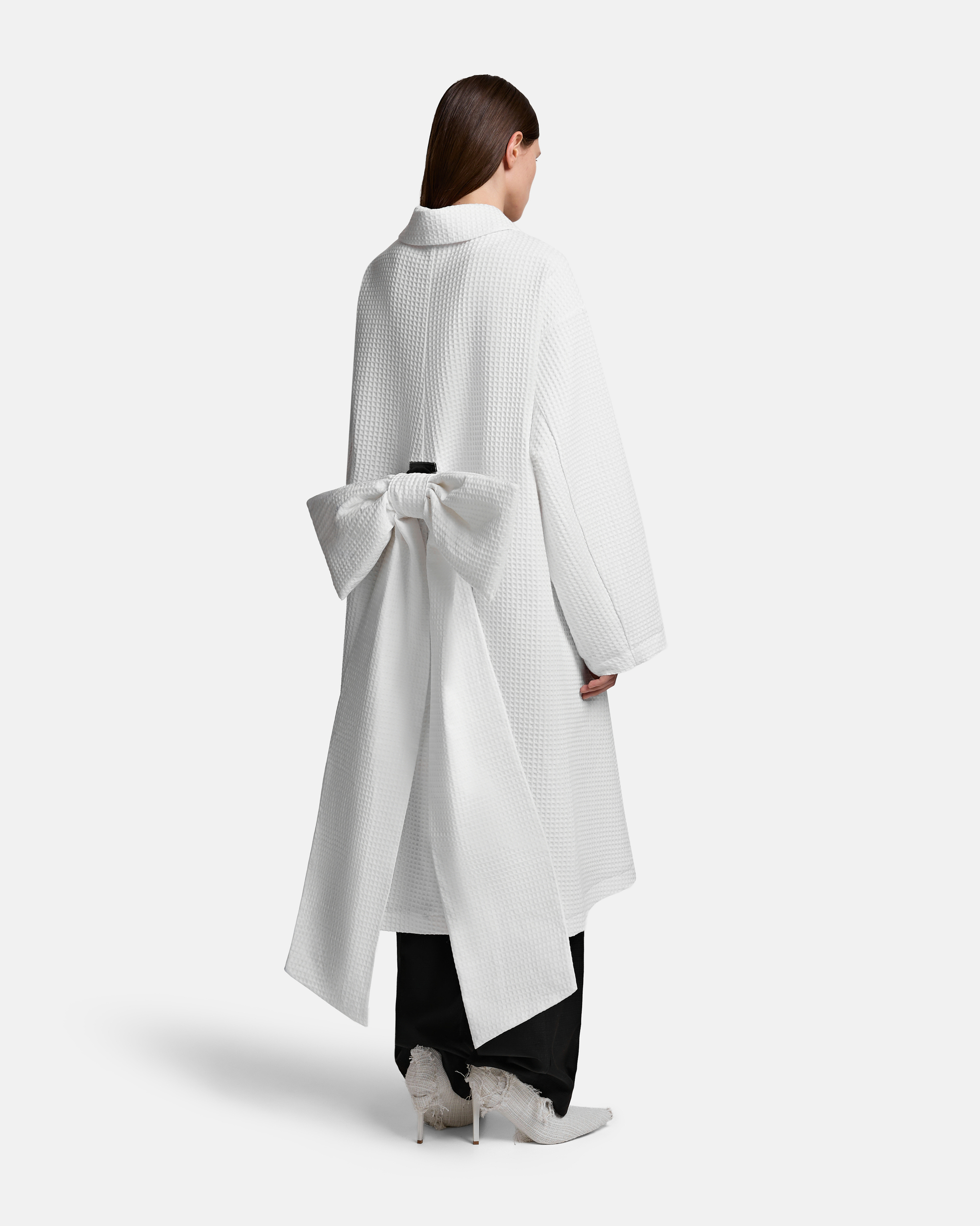 ПЛАТЬЕ ПЛАЩ С БАНТОМ