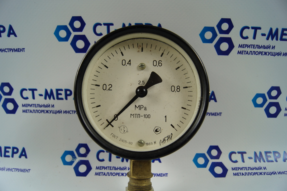 Манометр МТ-100 резьба М20х1,5 1,0 МПа 100мм Уценка