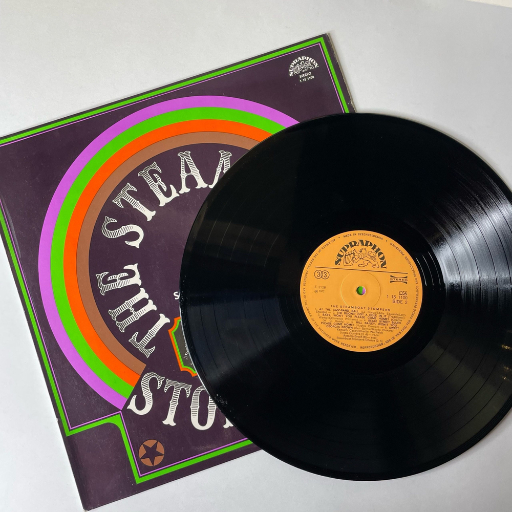 Винтажная виниловая пластинка LP The Steamboat Stompers, Featuring Svetla Gosteva (Чехословакия 1979)