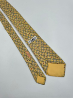 Галстук жёлтый Hermes