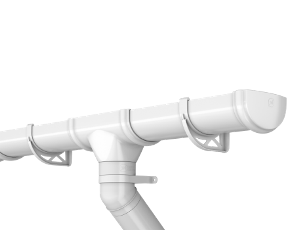 ТН ОПТИМА 120/80 труба, белый (3м)