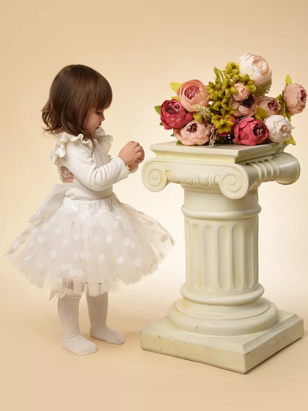 Юбка-пачка в горох