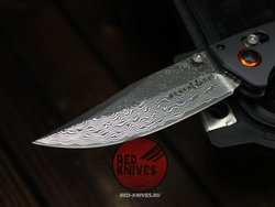 Нож Benchmade Crooked River Carbon A+++ GRAY Damascus