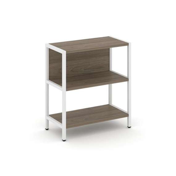 Shelf System Односекционный стеллаж двухярусный SN.STM-211 Вяз Благородный/Металл Белый 810*400*879