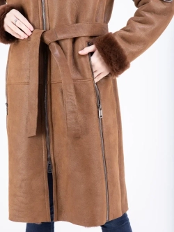 дубленка женская натуральная длинная зима Турция