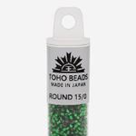 Японский бисер TOHO Round 15/0 (№36), с внутренним серебрением, прозрачный